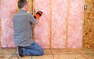 Fiberglass batts installation