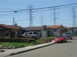 Powerline near homes