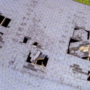 damaged shingles