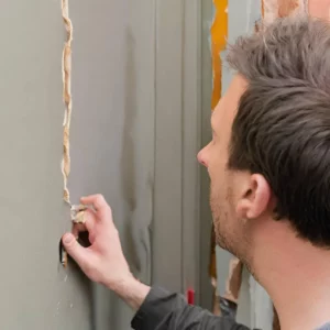 Rat entry point in wall