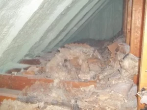 removing old foam insulation
