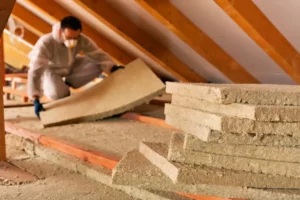 removing old insulation