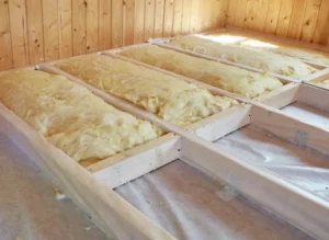 underfloor insulation installation