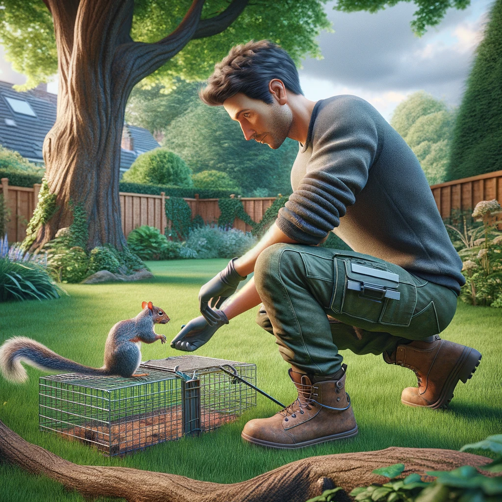 Trapping a squirrel