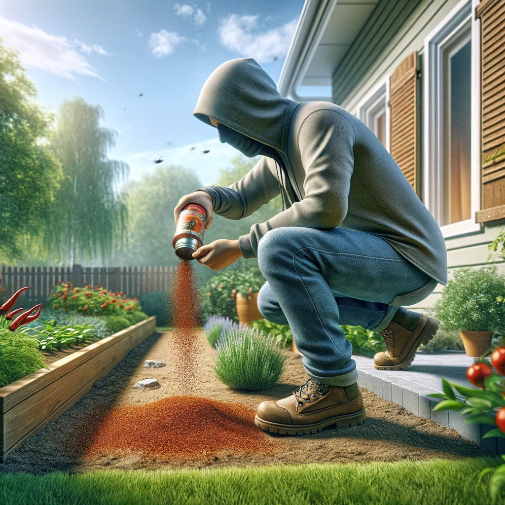 Sprinkle pepper around your property
