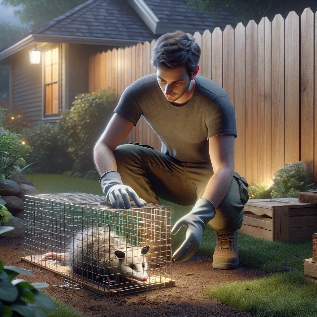 Baiting Opossum Traps